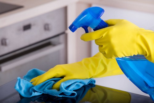 Professional cleaning of shared stairwell and landings in a Putney block of flats
