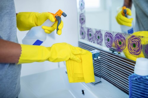 Professional cleaning of desks and shared office surfaces in Putney